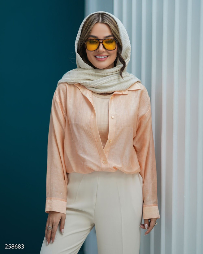 شومیز پری حریر لمه مدل ماریاس