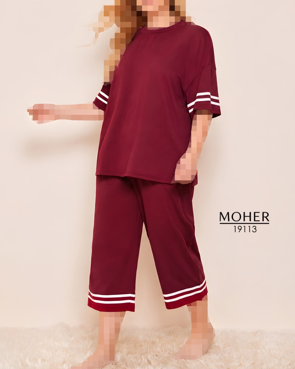 ست تیشرت و شلوارک راحتی سایز بزرگ