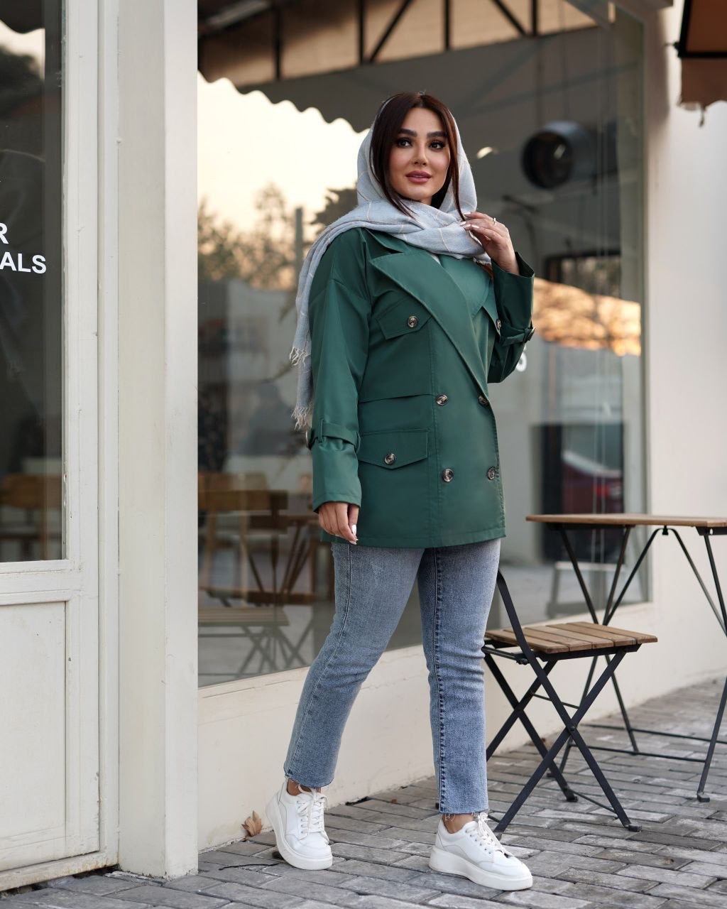 بارانی کتان مدل دنیز