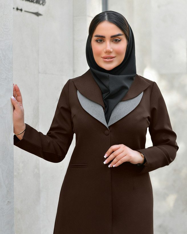 ست مانتو و شلوار اداری فاستونی مدل تیسا