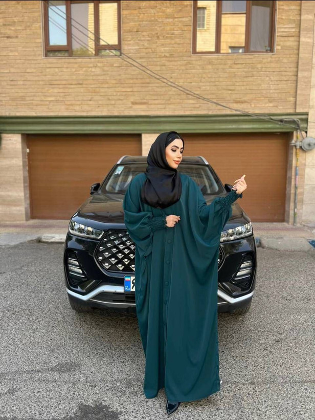 مانتو عبایی کرپ مدل طیلا