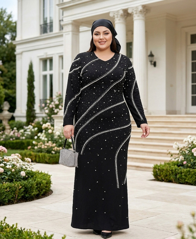 ماکسی مجلسی کرپ مدل غزل
