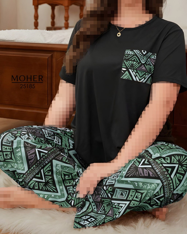 ست تیشرت و شلوار راحتی سایز بزرگ
