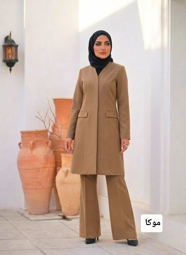 ست مانتو و شلوار اداری مازراتی مدل مرجان