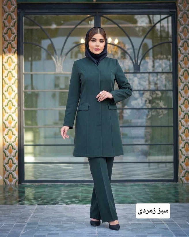 ست مانتو و شلوار اداری مازراتی مدل مرجان