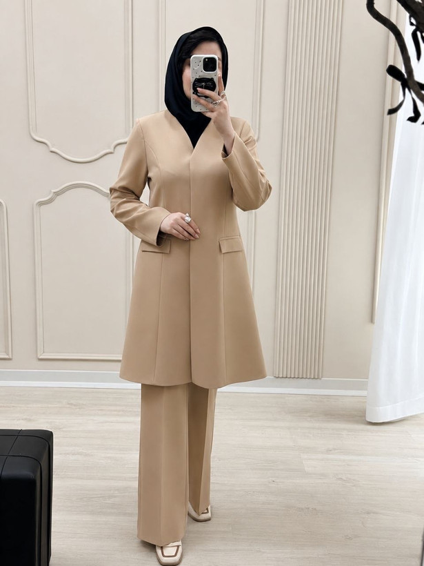 ست مانتو و شلوار اداری مازراتی مدل مرجان
