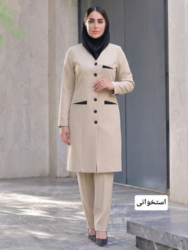 ست مانتو و شلوار اداری مازراتی مدل تینا