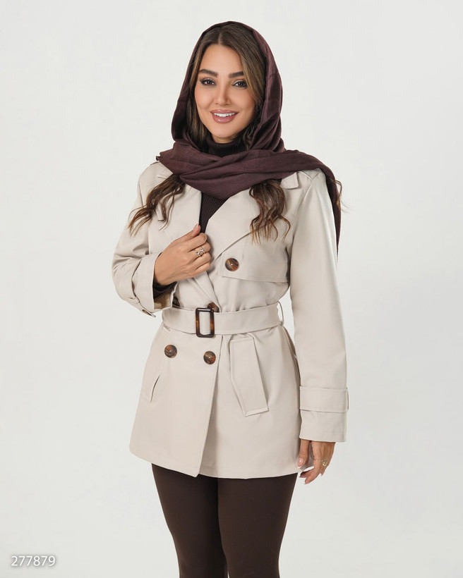 بارانی کتان مدل شادان