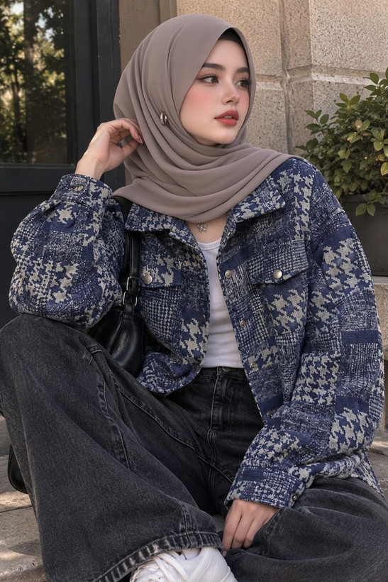 شکت چهارخونه پشمی مدل وانیل
