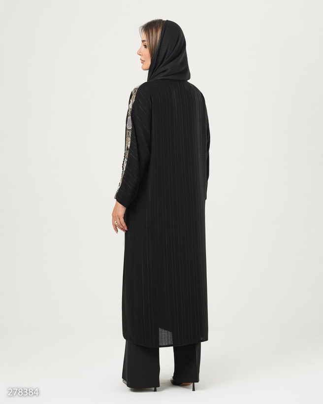 مانتو عبایی شانتون لمه مدل شایراد
