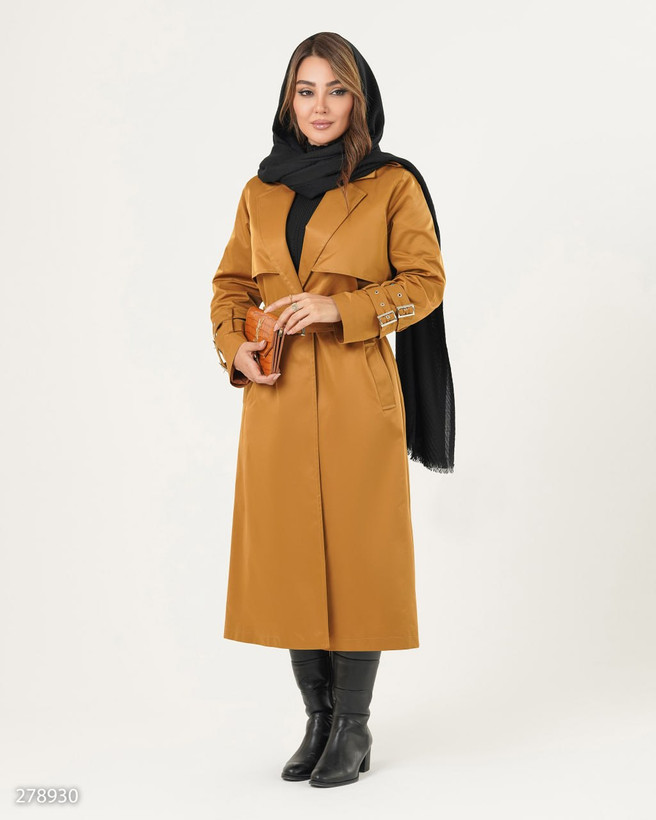 بارانی کتان مدل گلرخ