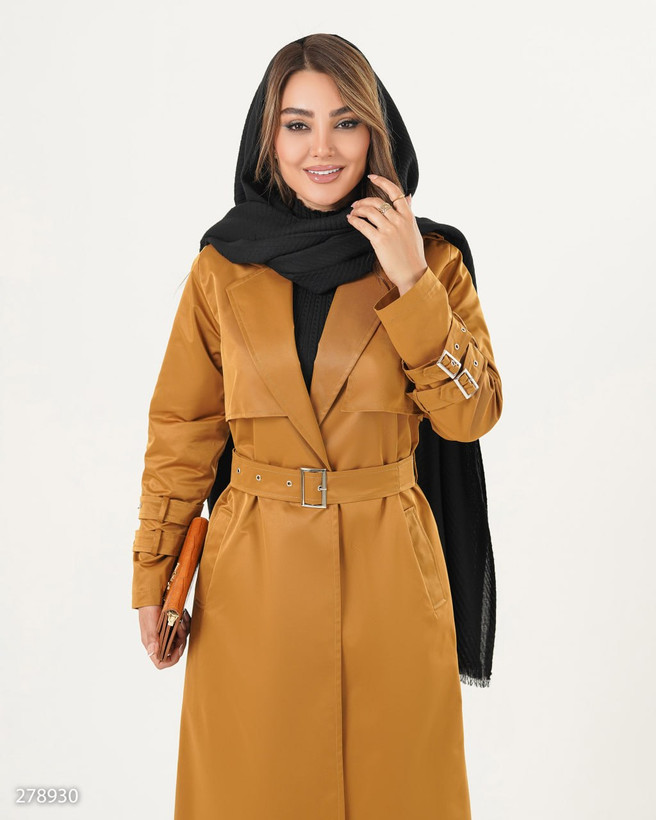 بارانی کتان مدل گلرخ