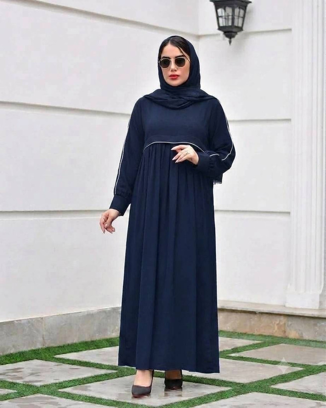 مانتو عبایی جیب دار مدل نفیسه
