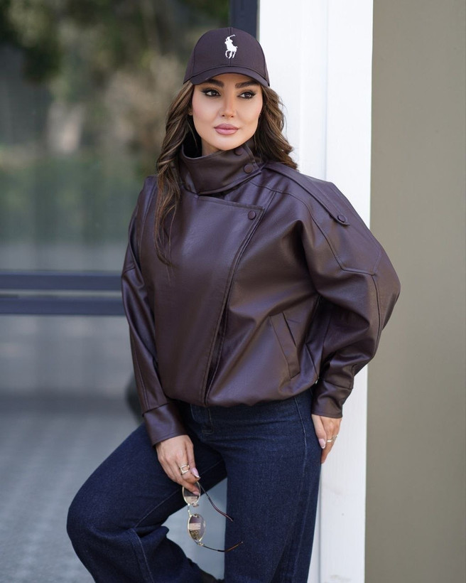 جکت چرم زارا مدل رونیا