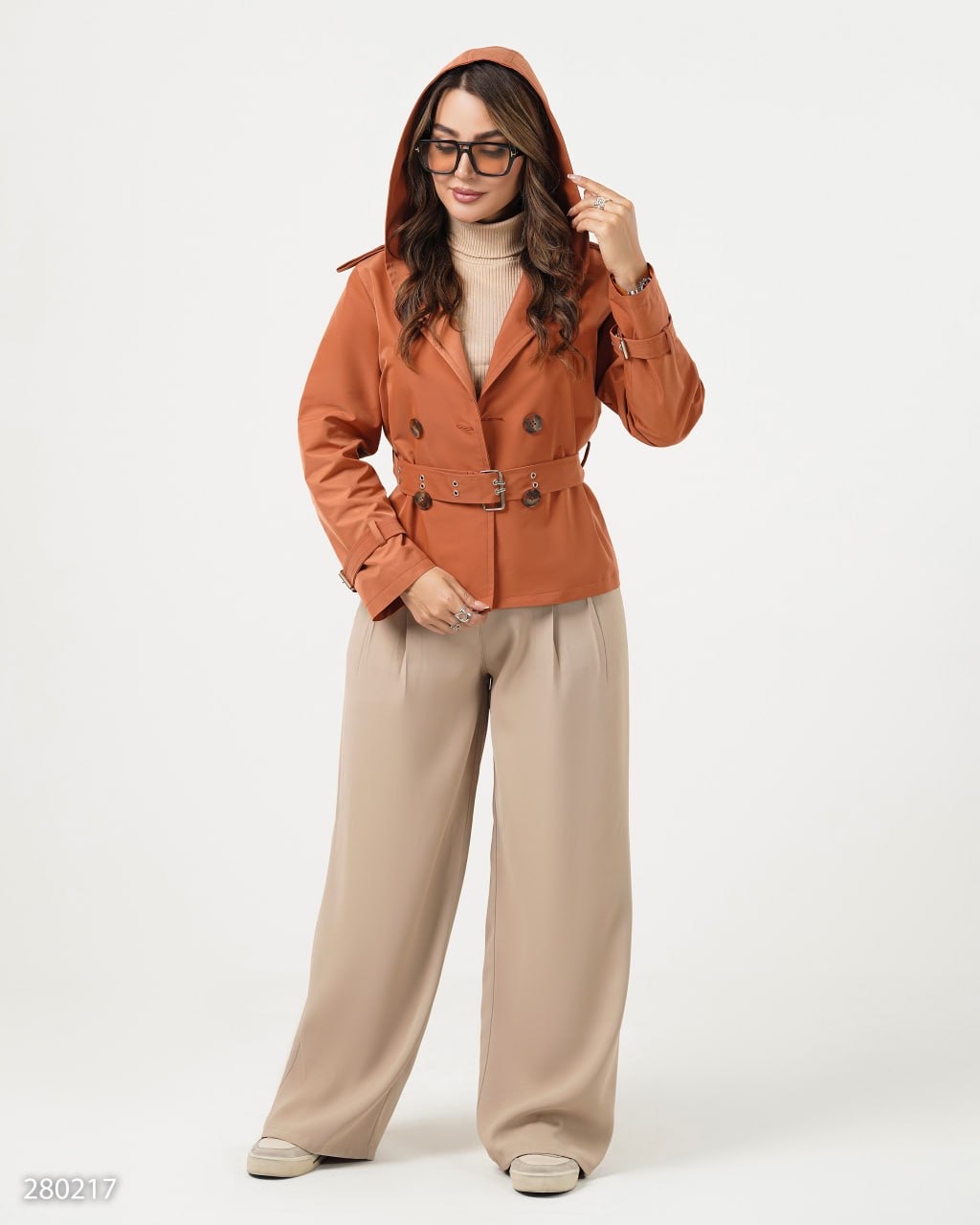 بارانی کتان مدل بیسان