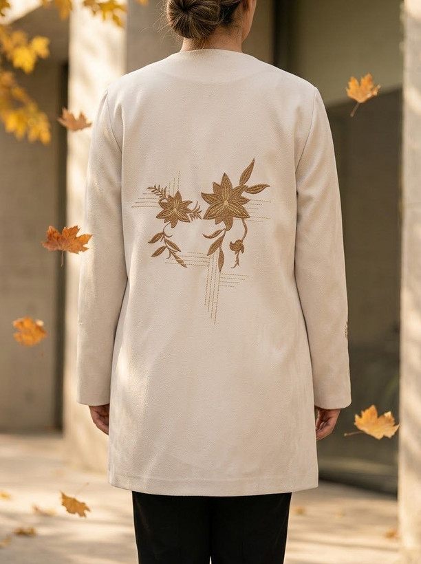 مانتو گلدوزی مازراتی مدل ویونا