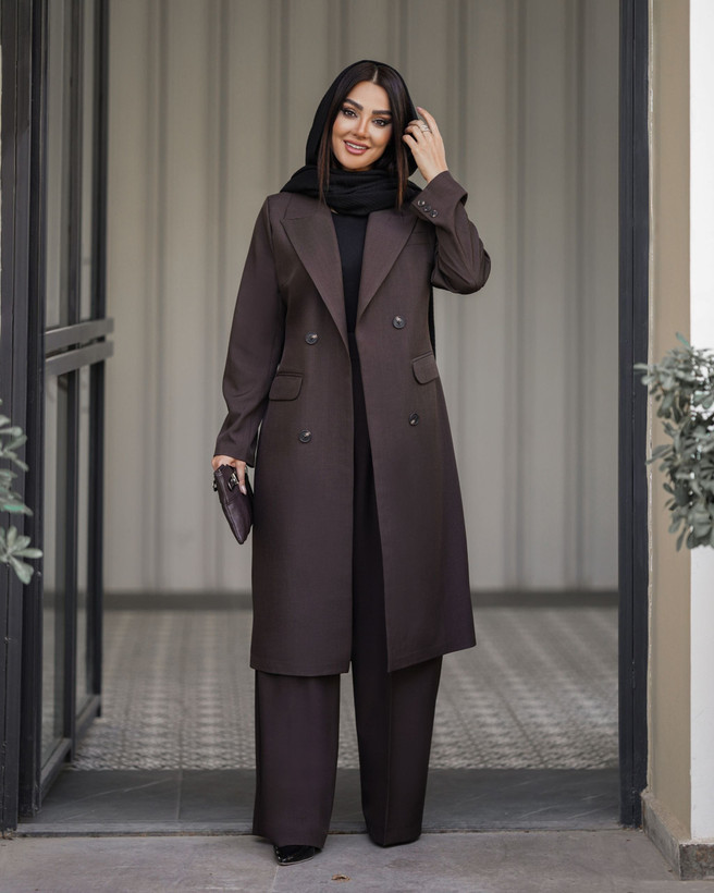 مانتو یقه بلیزری بزیاق مدل نادیا