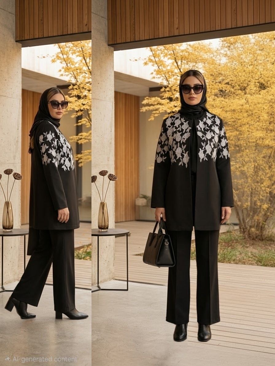 مانتو مازراتی گلدوزی مدل النا