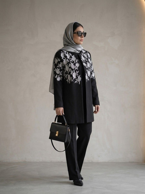 مانتو مازراتی گلدوزی مدل النا